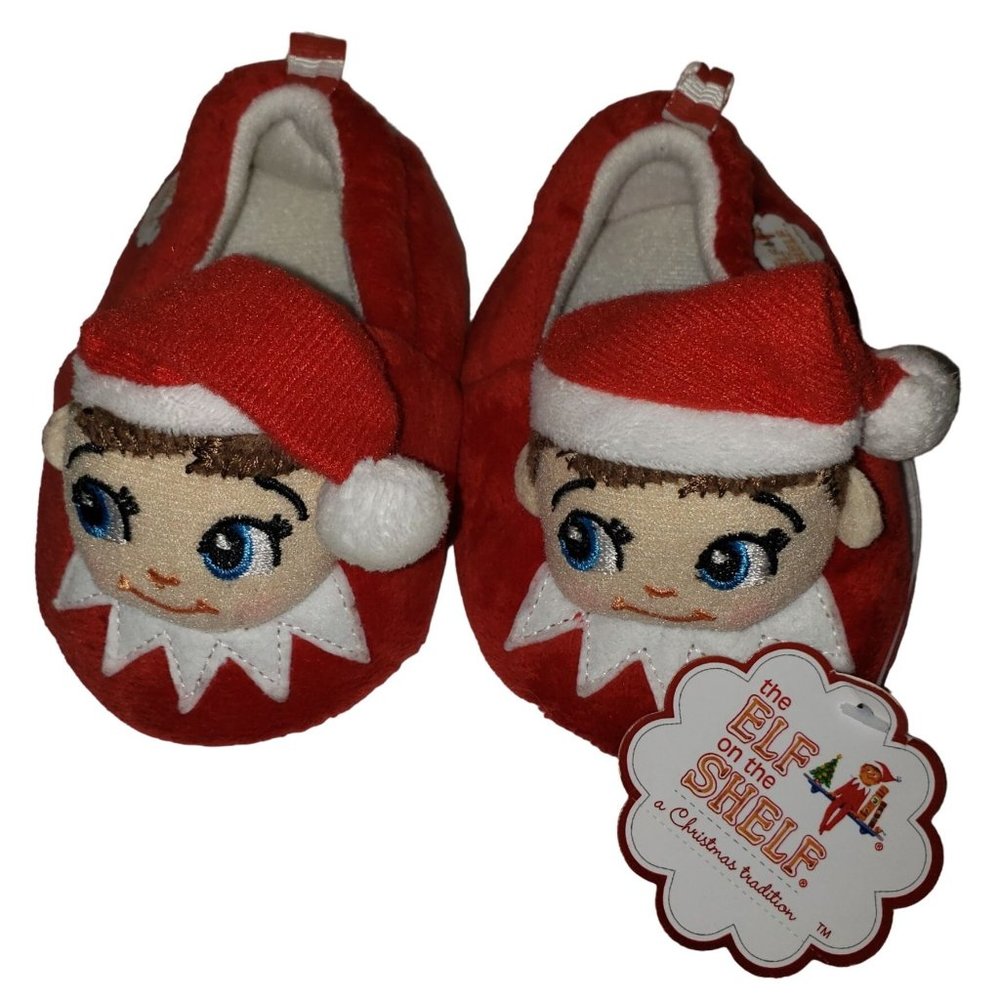 the Elf on the Shelf a Christmas Tradition infant size 3 Slippers, new with tags